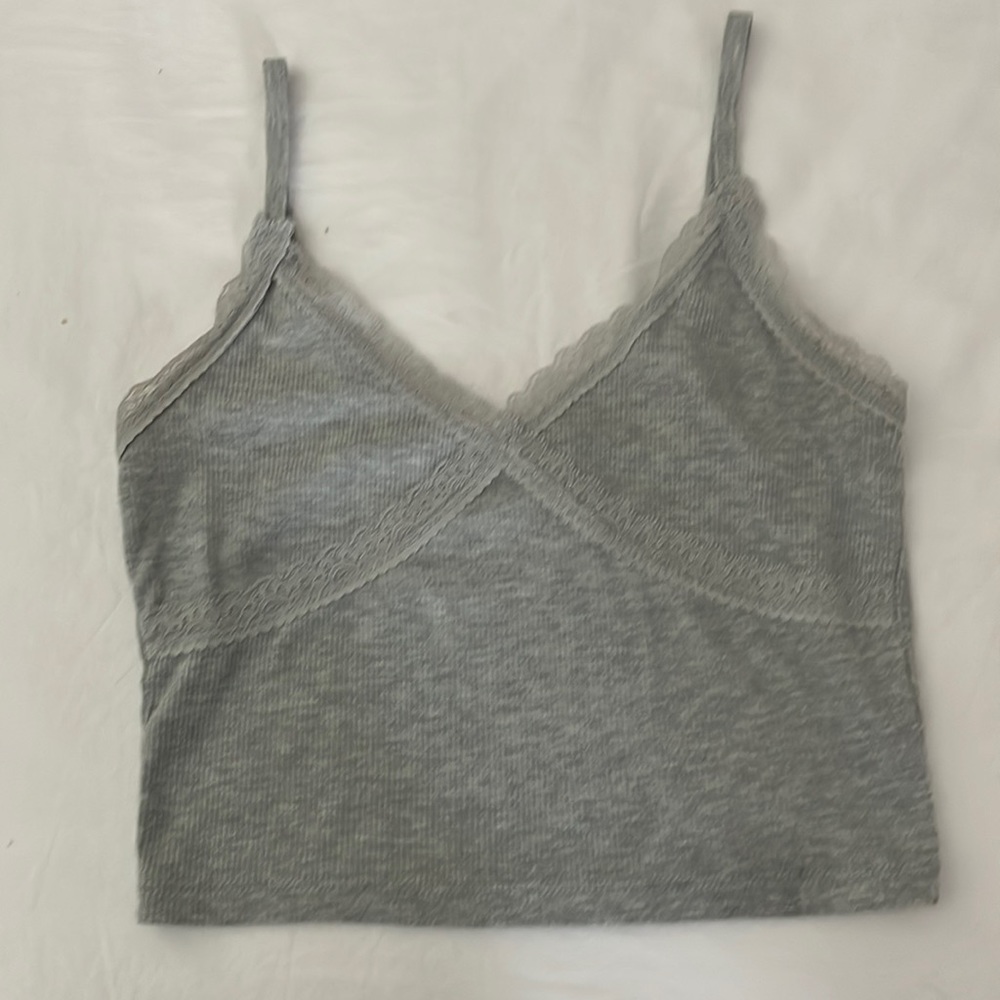 Grey crop top